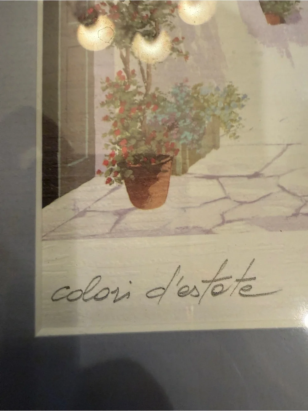 GIORGIO ZUPPINI 2pc Signed Lithographs La Scalinata/ Colori d’Estate Framed Pair